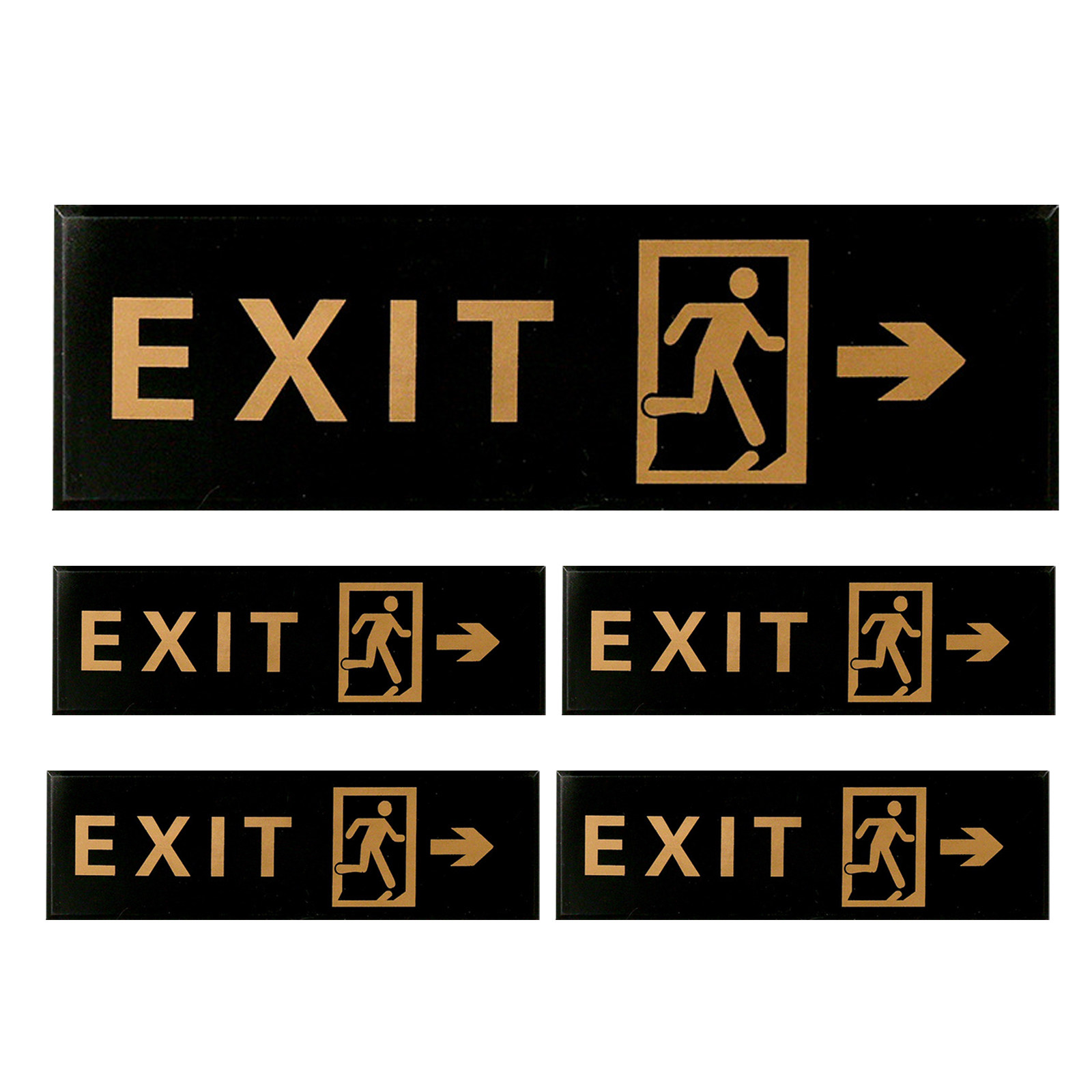 5Pcs Exit Sign Self Adhesive A - Emergency Exit Sign ulasan dan harga
