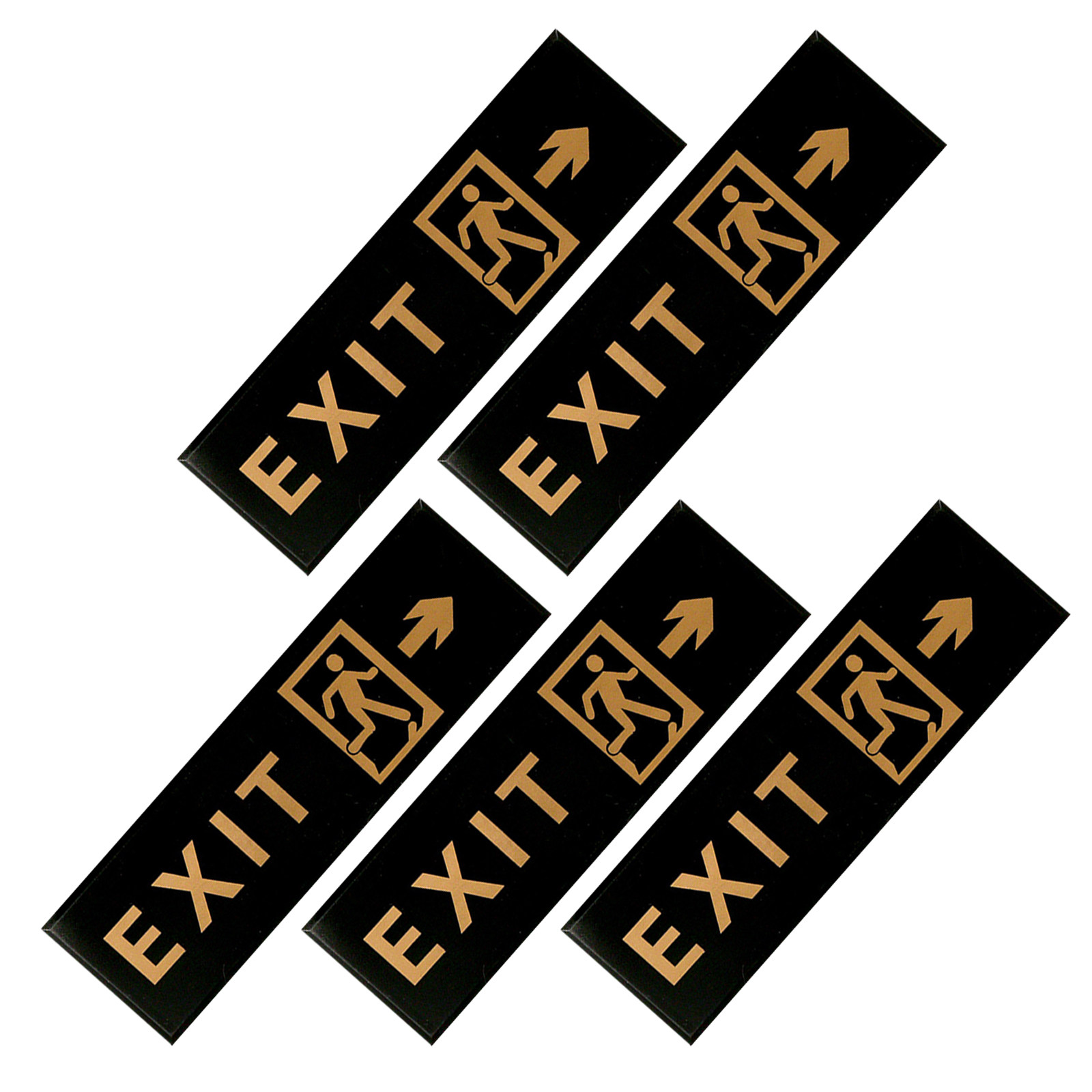 5Pcs Exit Sign Self Adhesive A - Emergency Exit Sign ulasan dan harga