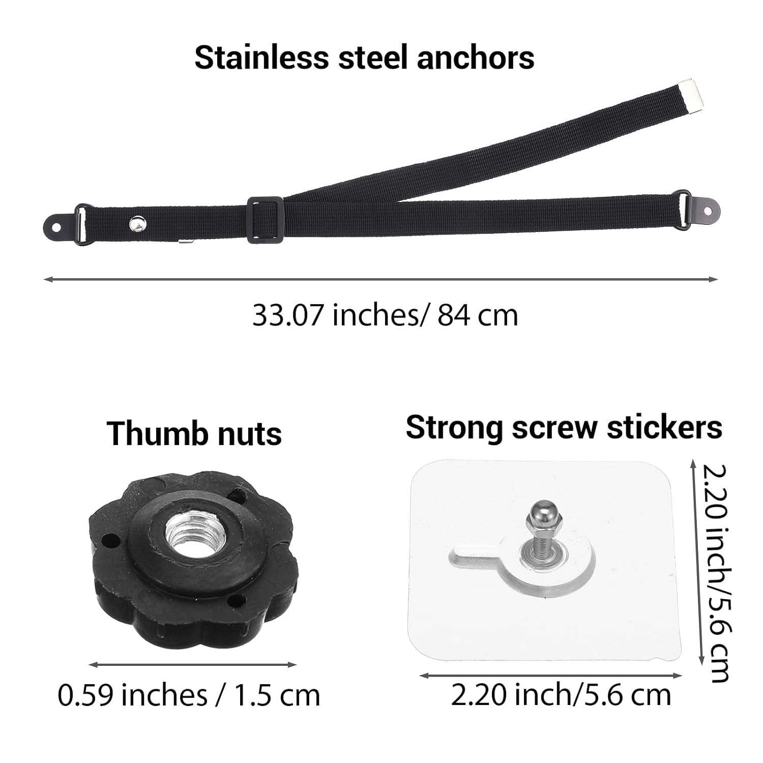 Adjustable TV Safety Straps, N - Earthquake Anchor Strap ulasan dan harga