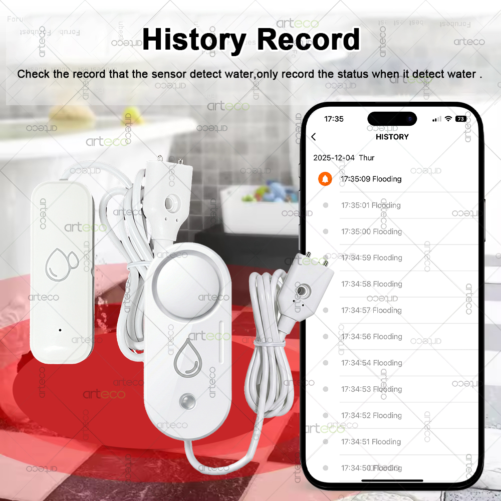 Zigbee Water Leak Sensor Flood - Water Alarm Sensor ulasan dan harga