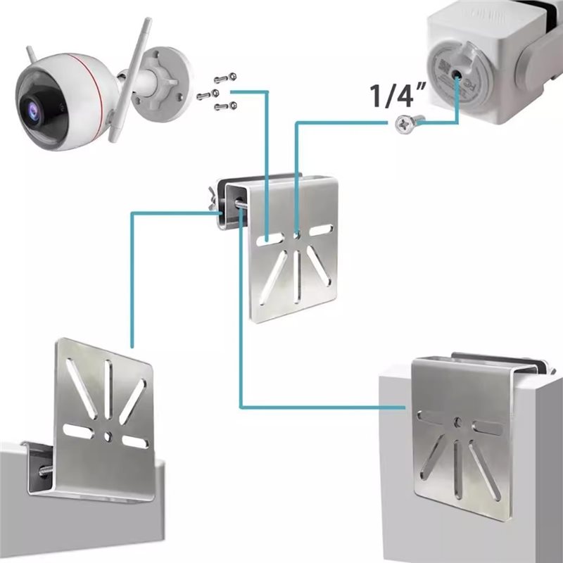 T24C 3 Pack Gutter Mount Brack - Eufy Camera S340 ulasan dan harga