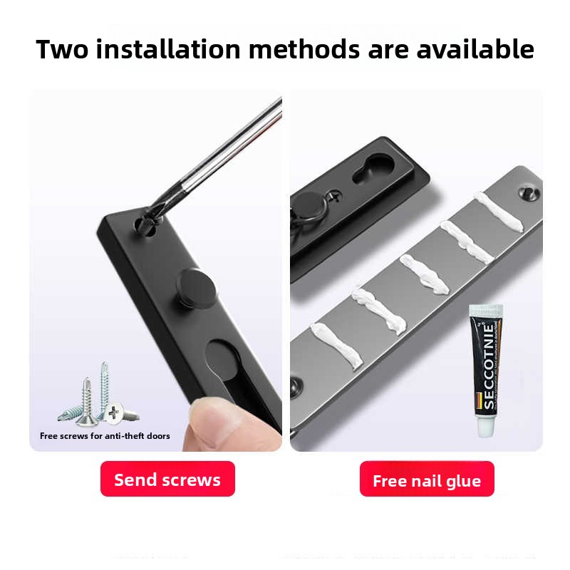 No Drill Stainless Steel Secur - Security Chain Door ulasan dan harga