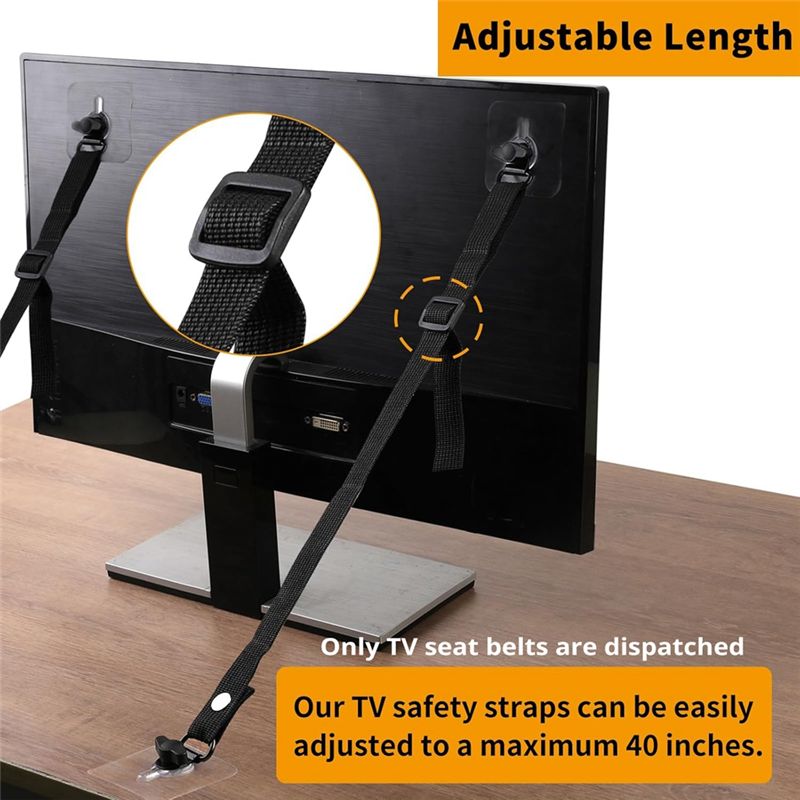 T23C No Drill Adhesive TV Safe - Earthquake Anchor Strap ulasan dan harga