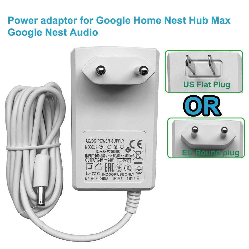 24V Power Supply adapte for Go - Google Speaker Nest Audio ulasan dan harga