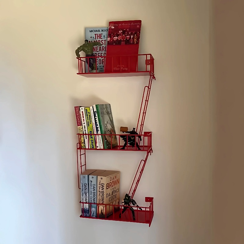 Fire Escape Wall Shelf, 3-Tier - Fire Escape Ladder ulasan dan harga