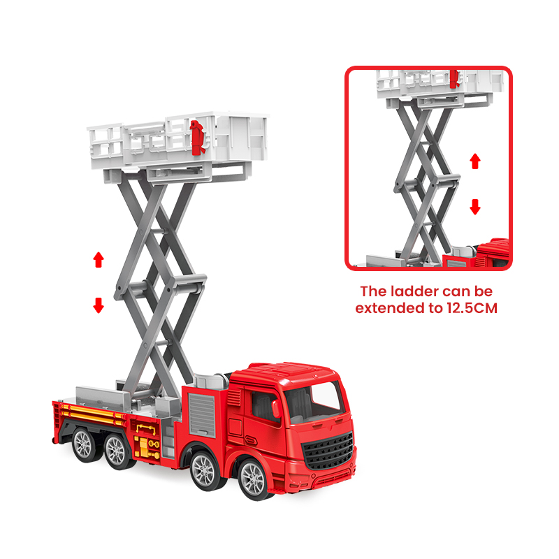 1:55 Diecast Fire Truck Model  - Fire Escape Ladder ulasan dan harga