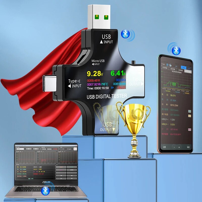 USB Tester DC Type-C PD Digita - Co Detector Plug ulasan dan harga