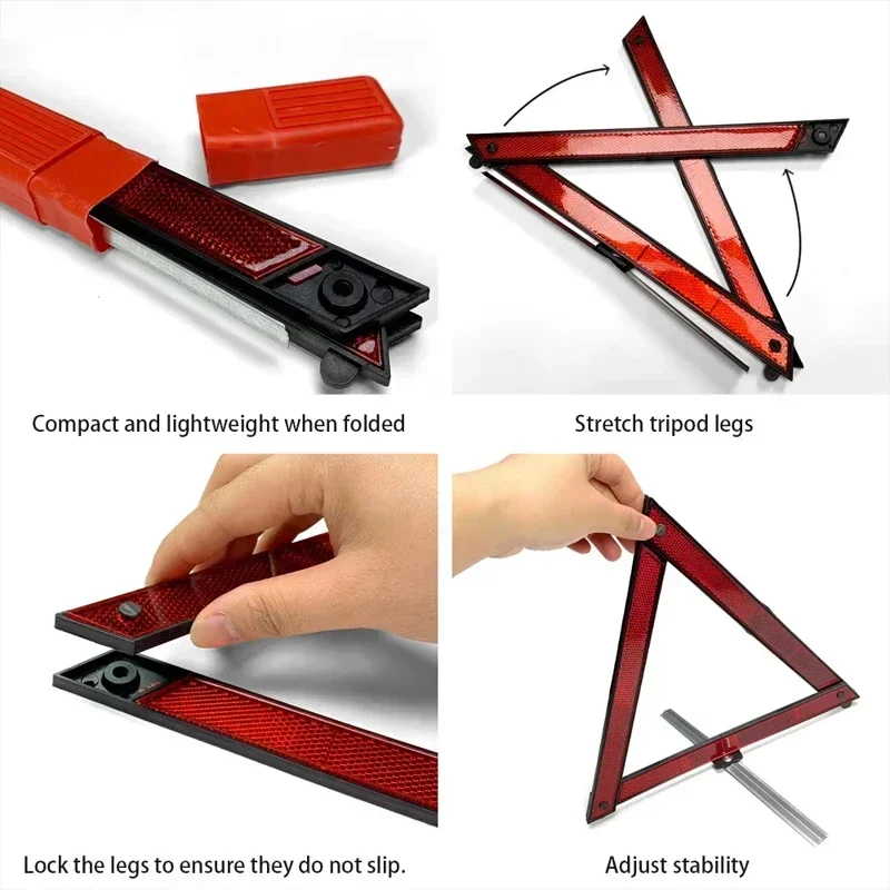 Car Triangle Reflective Tripod - Emergency Exit Sign ulasan dan harga