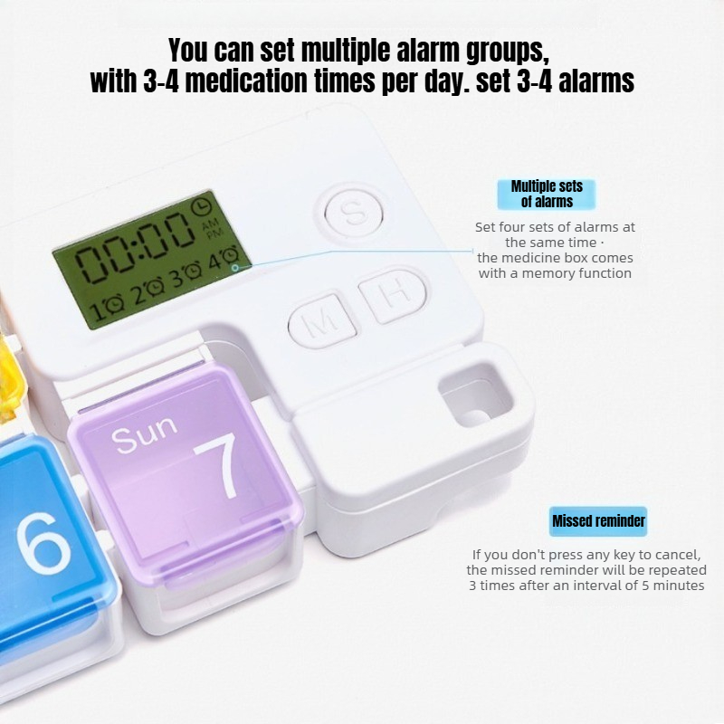 Pill Organizer with Medicine R - Medicine Cabinet Lock ulasan dan harga