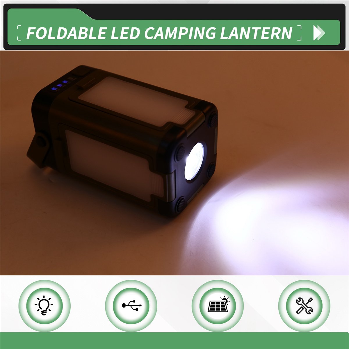 X08A Foldable LED Camping Lant - Power Outage Light ulasan dan harga