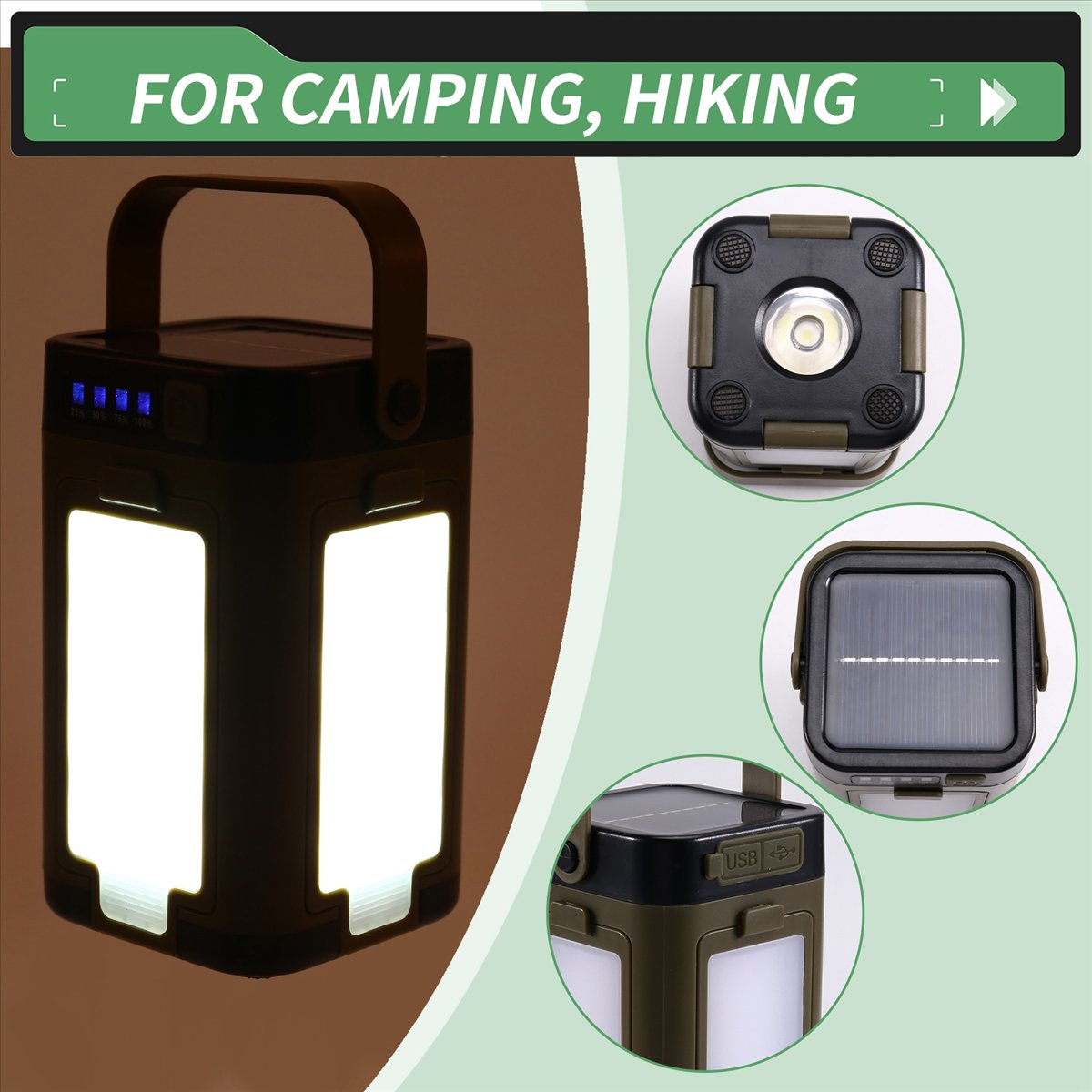 X08A Foldable LED Camping Lant - Power Outage Light ulasan dan harga