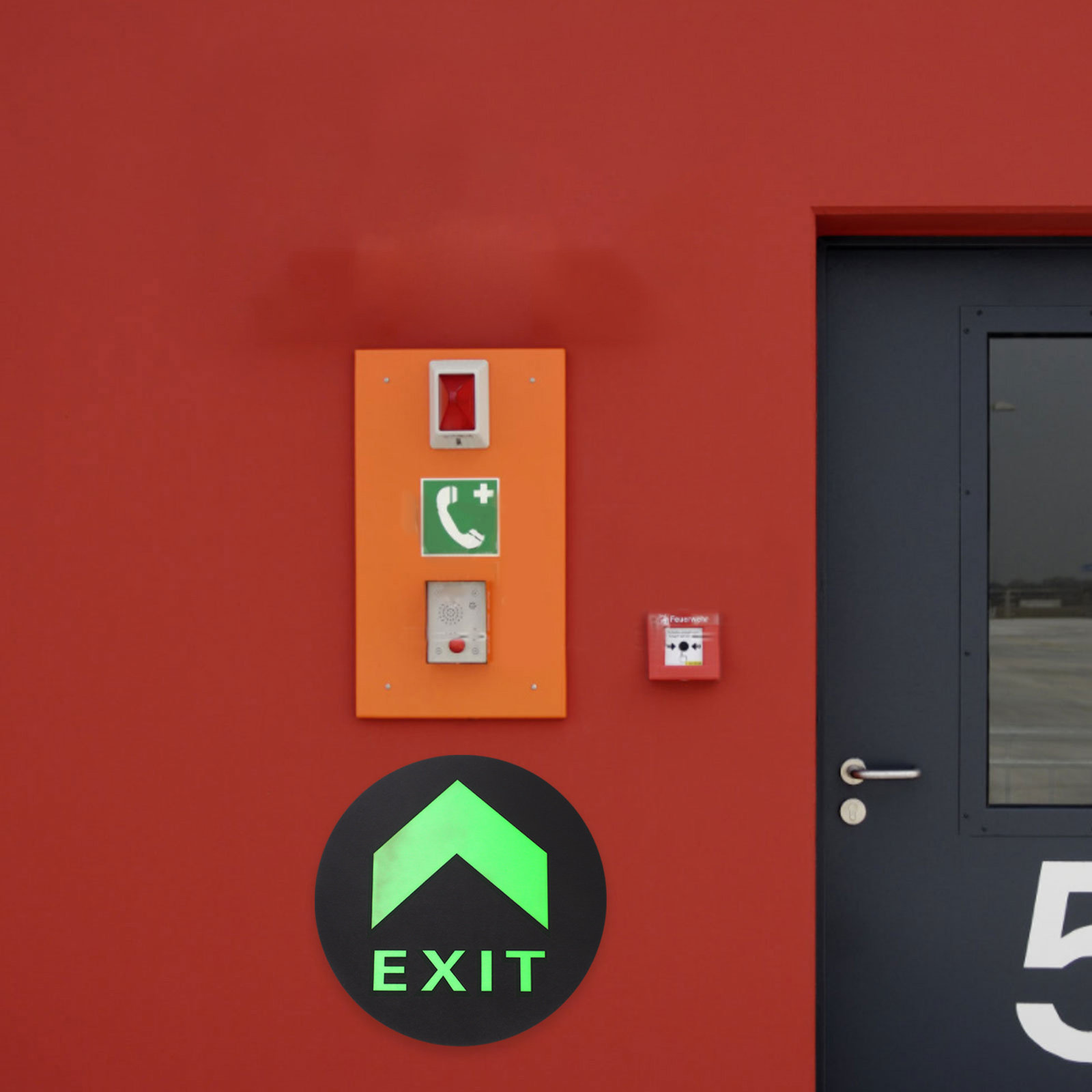 5Pcs Glow in Dark Exit Safety  - Emergency Exit Sign ulasan dan harga