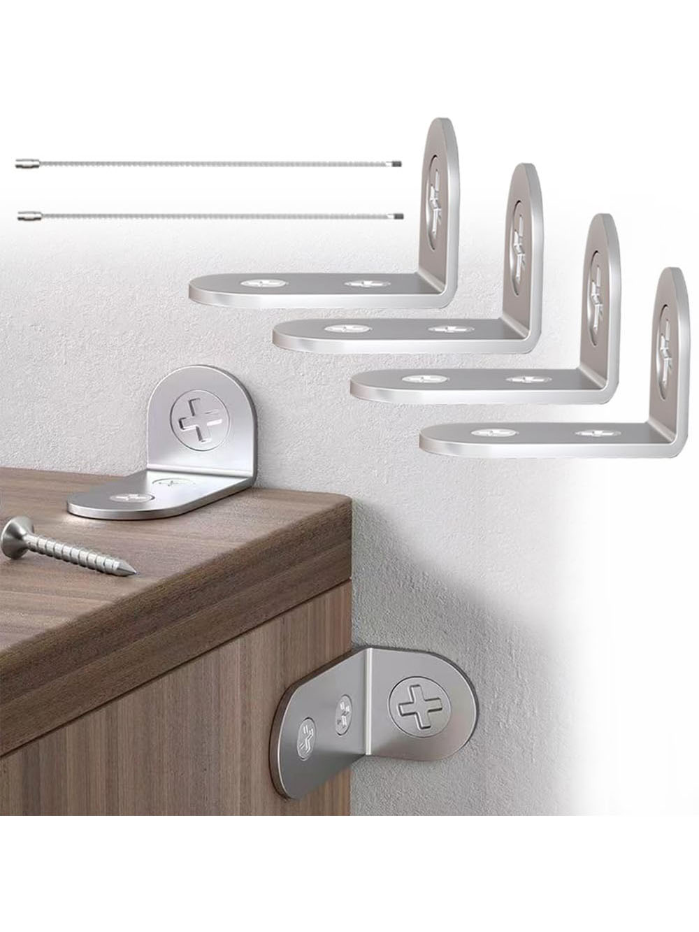 4pcs Furniture Anchors Earthqu - Earthquake Anchor Strap ulasan dan harga