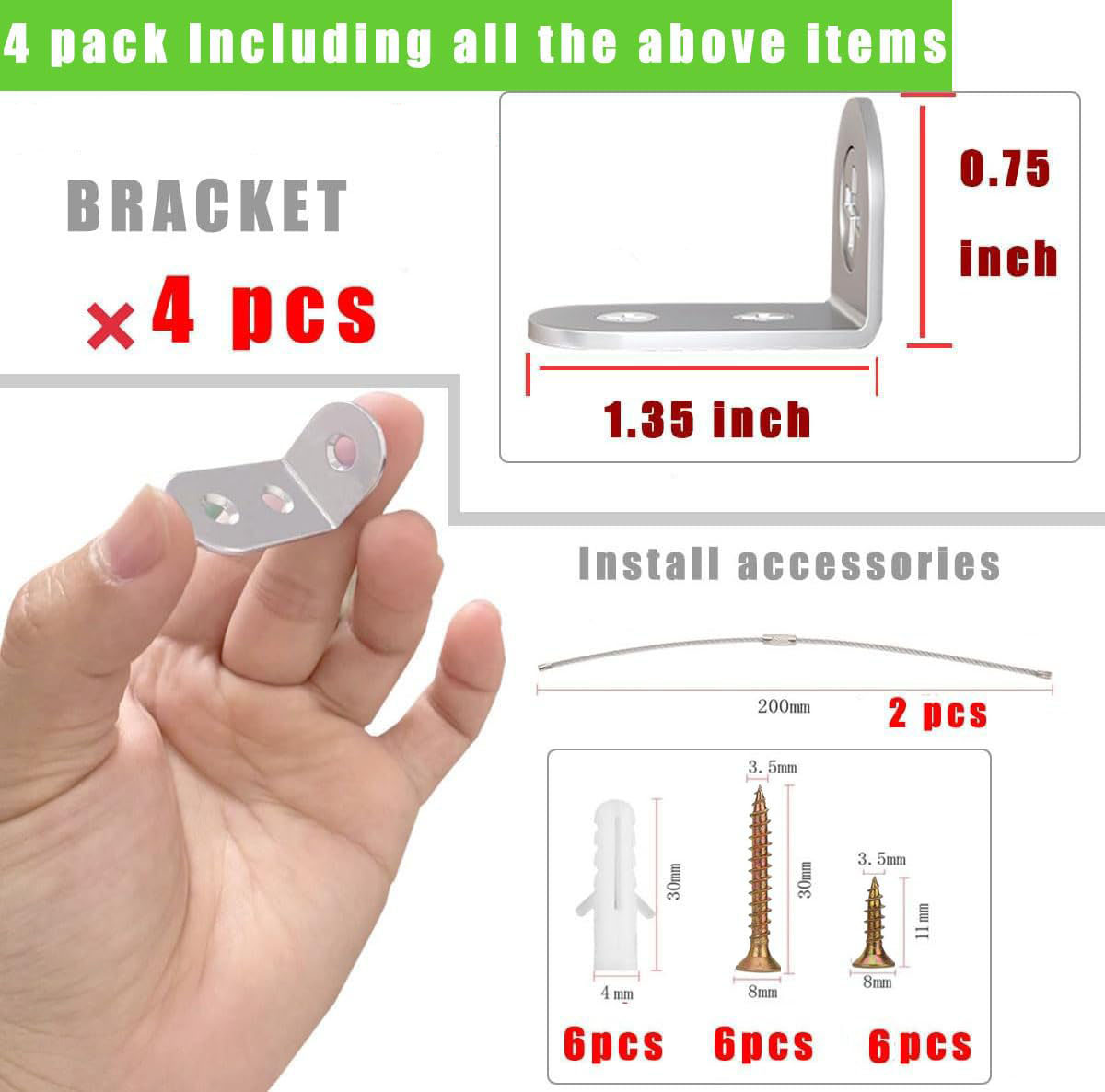 4pcs Furniture Anchors Earthqu - Earthquake Anchor Strap ulasan dan harga