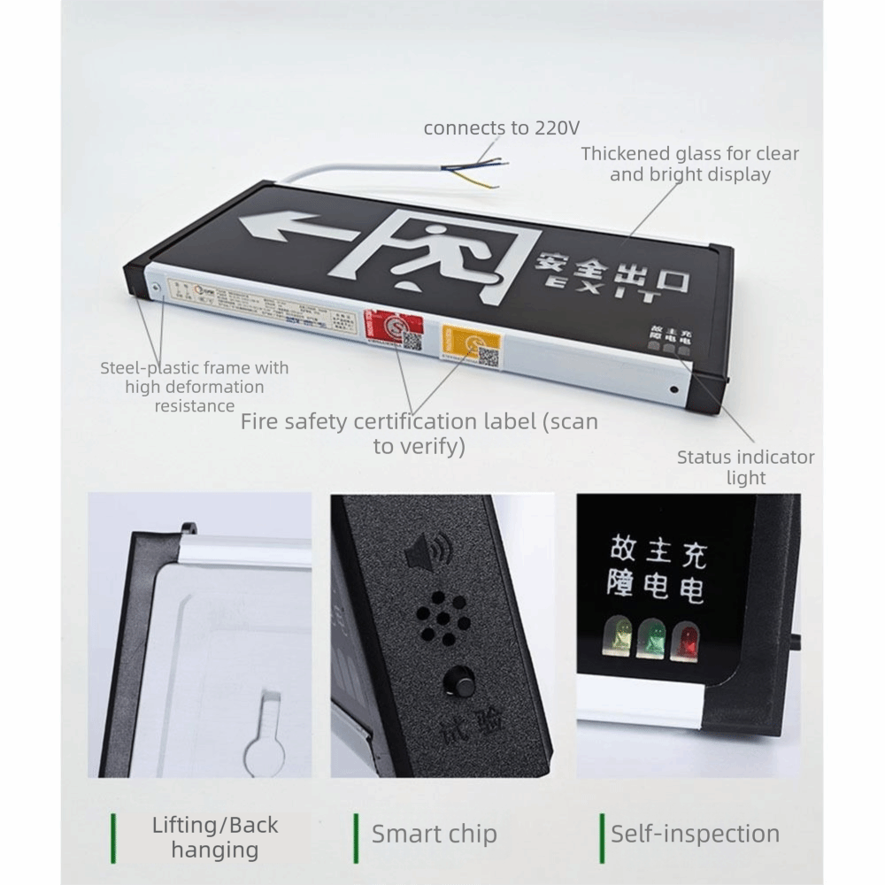 LED Light Emergency Exit Light - Emergency Exit Sign ulasan dan harga